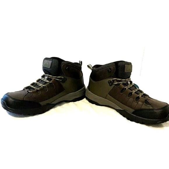 NEW Ozark Trail Men\'s Hikers Waterproof Brown Leather Boots - MEADOWS Size 13 main image 6